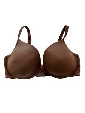 Cacique 44DD Underwire Support Padded Bra Adjustable Straps Brown Full Coverage